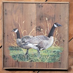 Geese Painting on Wood
